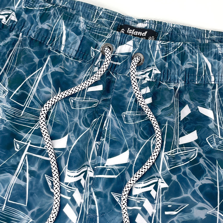 6“ Stretch Printed Volley Shorts-Copper