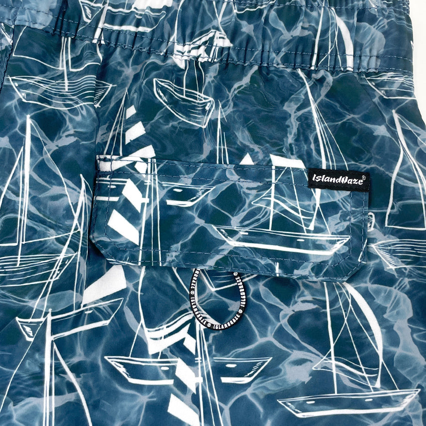 6“ Stretch Printed Volley Shorts-Copper