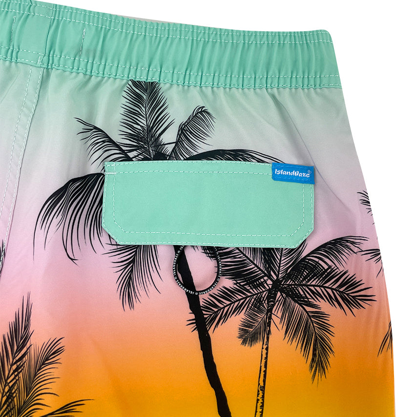 6“ Stretch Printed Volley Shorts-TAHITI