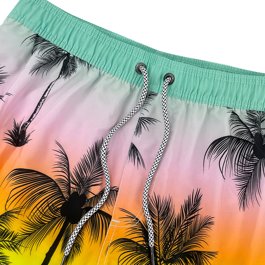 6“ Stretch Printed Volley Shorts-TAHITI